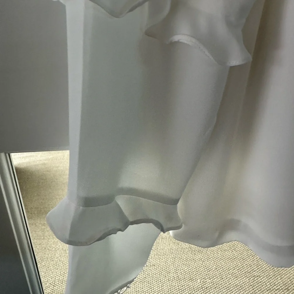 J. Crew Womens White Blouse Size 8